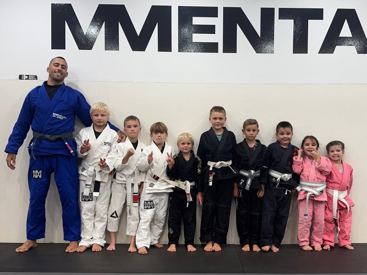 Kids Jiu Jitsu class with coach William Moraes at Mentality Jiu Jitsu